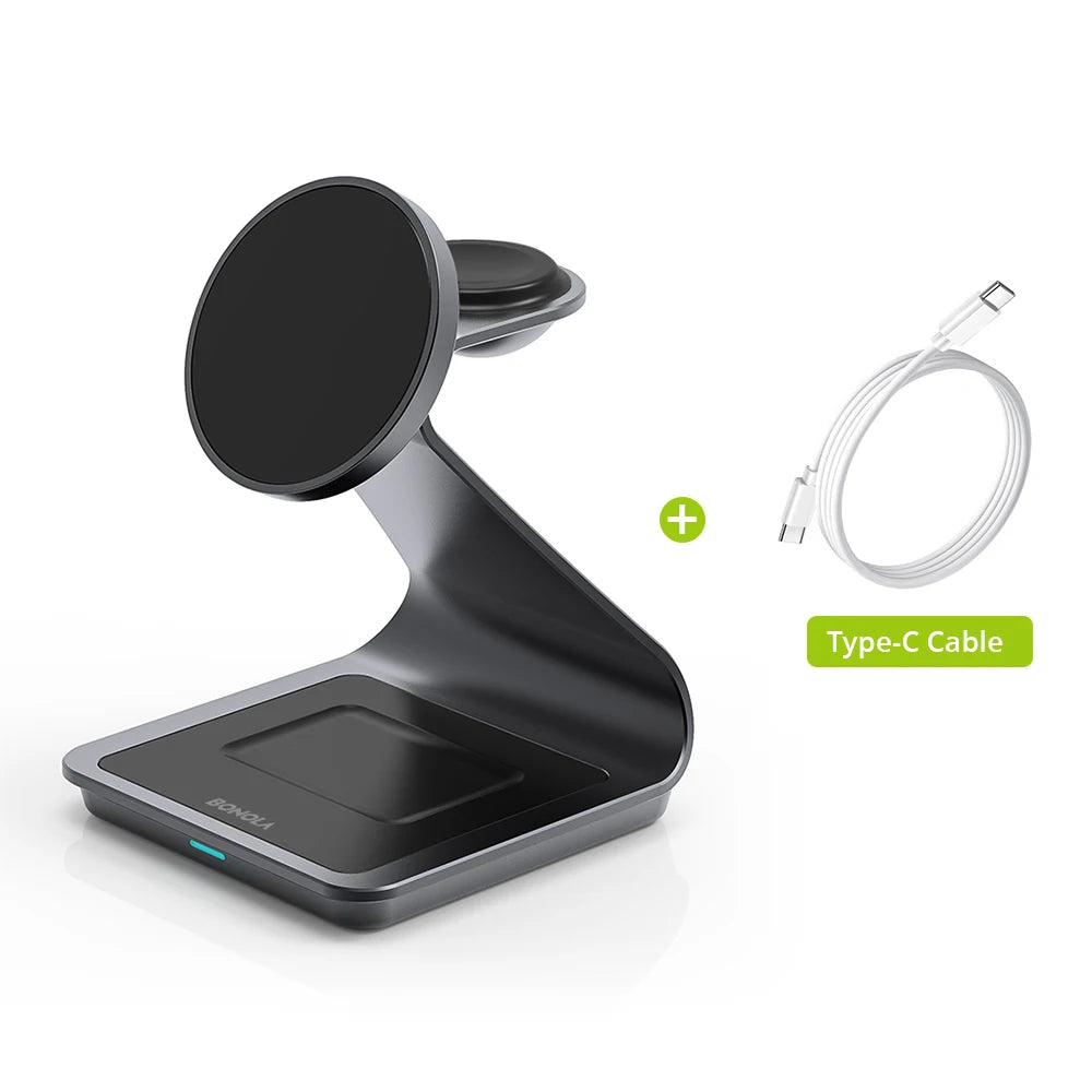 3-in-1 Magnetic Wireless Charger