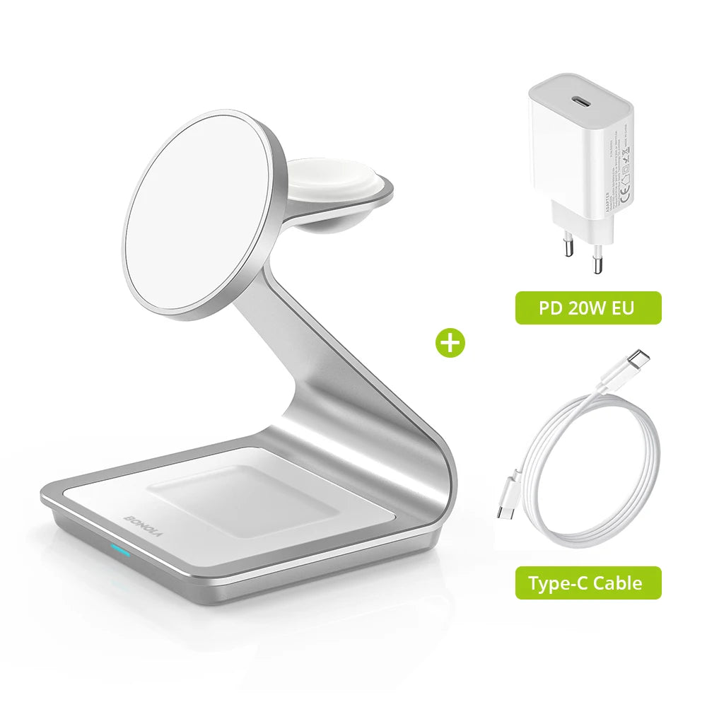 3-in-1 Magnetic Wireless Charger